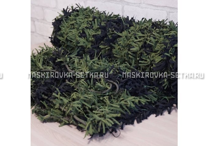Маскировочная сеть Зеленя 2х3 м (зелено-черная) – купить по цене 3200 руб. в интернет-магазине в городе Иваново картинка 4